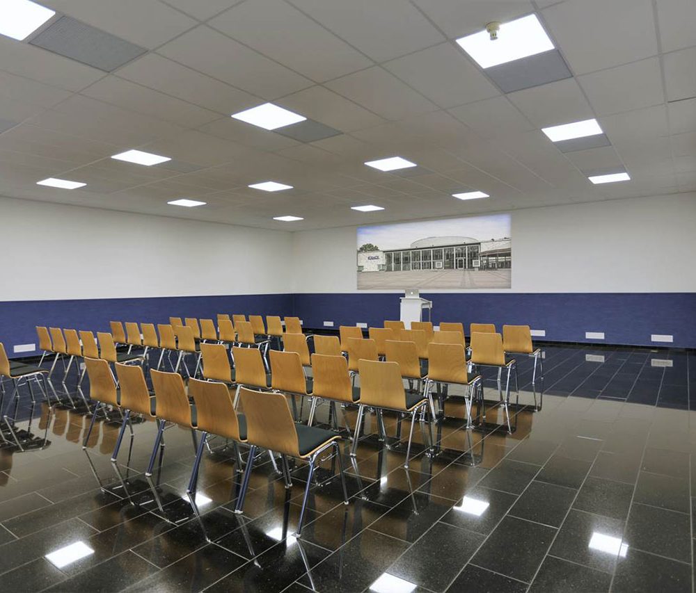 Der Saal 7 für Tagungen für bis zu 150 Personen.